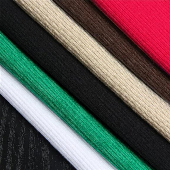 Womens Ribbed Long Sleeve Scoop Neck Top Slim Fit Knit Stretchy Basic Shirt - Picture 6 of 7